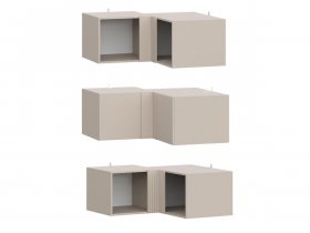 Антресоль (АН50+АН75+планка) Эккервуд (меланж) в Шайдурово - shajdurovo.mebel-nsk.ru | фото