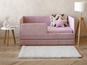 Диван-кровать Happy (розовый) в Шайдурово - shajdurovo.mebel-nsk.ru | фото