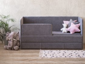 Диван-кровать Happy (темно-серый) в Шайдурово - shajdurovo.mebel-nsk.ru | фото