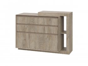 Комод 1200 22 J-Э Этна (дуб эндгрей) в Шайдурово - shajdurovo.mebel-nsk.ru | фото