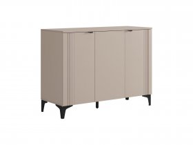 Комод 3 Рич (кашемир/фрапучино матовый/черный) в Шайдурово - shajdurovo.mebel-nsk.ru | фото