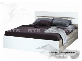 Кровать двуспальная 1,6 м  Наоми КР-11 в Шайдурово - shajdurovo.mebel-nsk.ru | фото