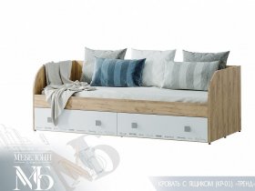 Кровать с ящиками Тренд КР-01 в Шайдурово - shajdurovo.mebel-nsk.ru | фото