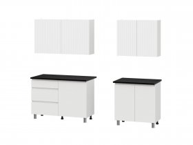 Кухонный гарнитур Эккервуд (2,0м) (SAFE) (белый) в Шайдурово - shajdurovo.mebel-nsk.ru | фото