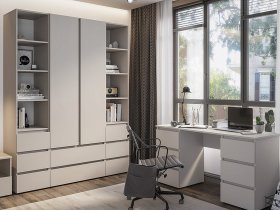 Модульная детская Люмо (кашемир) в Шайдурово - shajdurovo.mebel-nsk.ru | фото