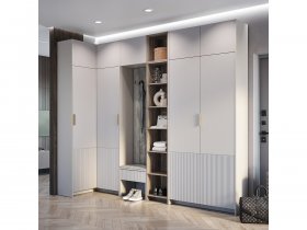 Модульная прихожая Пандора (кашемир/MF03) в Шайдурово - shajdurovo.mebel-nsk.ru | фото