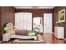 Модульная спальня Каролина в Шайдурово - shajdurovo.mebel-nsk.ru | фото