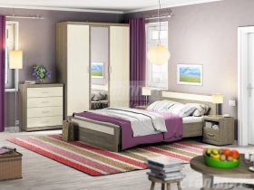 Модульная спальня Монако в Шайдурово - shajdurovo.mebel-nsk.ru | фото