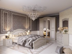 Модульная спальня Николь (Мебельград) в Шайдурово - shajdurovo.mebel-nsk.ru | фото