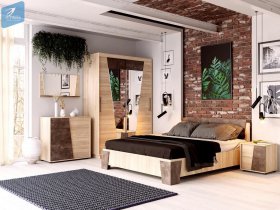 Модульная спальня Санремо в Шайдурово - shajdurovo.mebel-nsk.ru | фото