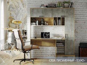 Стол письменный  Техно в Шайдурово - shajdurovo.mebel-nsk.ru | фото