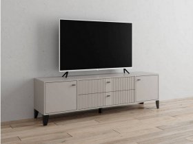 Тумба под ТВ Парус-10 (кашемир/сантьяго софт) в Шайдурово - shajdurovo.mebel-nsk.ru | фото